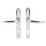 Yale Platinum Security Lock Door Handles Pair Polished Chrome