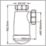 Flomasta  Round Bottle Trap White 40mm
