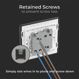 British General Evolve 20A 16AX 2-Gang 2-Way Wide Rocker Light Switch  Blue with Black Inserts