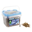 Optimaxx  PZ Countersunk  Wood Screws 4mm x 50mm 800 Pack