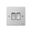 Schneider Electric Ultimate Low Profile 16AX 2-Gang 2-Way Light Switch  Polished Chrome with White Inserts