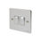 Schneider Electric Ultimate Low Profile 16AX 2-Gang 2-Way Light Switch  Polished Chrome with White Inserts