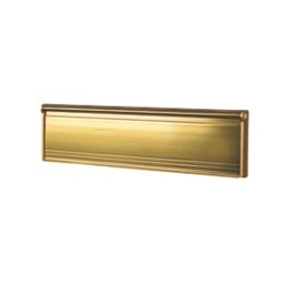 Stormguard Brush Letter Plate Gold 292mm x 75mm