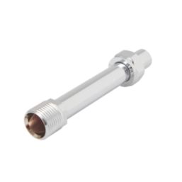 Flomasta 1/2" BSP Male Taper x 15mm Compression 121mm Chrome Radiator Valve Extender