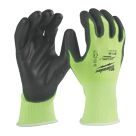 Milwaukee Hi-Vis Cut Level 1/A Gloves Fluorescent Yellow Medium