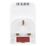 Masterplug 13A Fused 3-Way Socket Adaptor + 2.1A 2-Outlet Type A USB Charger White