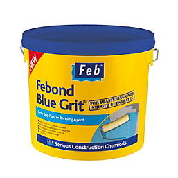 Feb Febond Blue Grit High-Performance Plasterers Grip Coat Bonding Agent Blue  5Ltr