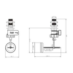 Flomasta  Side-Entry Inlet Valve 25mm