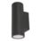 Lexco Alruba Outdoor LED Wall Light Black 23W 3500lm