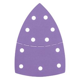Trend  AB/DET/180A 180 Grit 11-Hole Punched Multi-Material Abrasive Sanding Sheets 151mm x 102mm 10 Pack