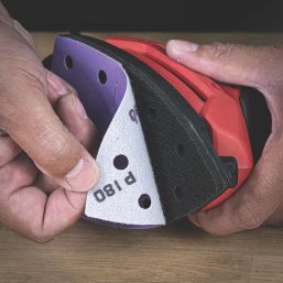 Trend  AB/DET/180A 180 Grit 11-Hole Punched Multi-Material Abrasive Sanding Sheets 151mm x 102mm 10 Pack