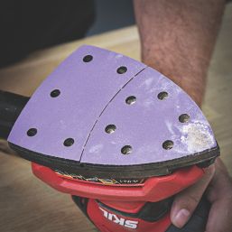 Trend  AB/DET/180A 180 Grit 11-Hole Punched Multi-Material Abrasive Sanding Sheets 151mm x 102mm 10 Pack