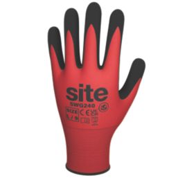 Site  Gloves Red / Black Large