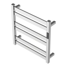 Flomasta 530mm x 520mm 511BTU Chrome Flat Electric Towel Radiator