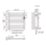 Flomasta 530mm x 520mm 511BTU Chrome Flat Electric Towel Radiator