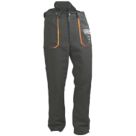 Oregon Yukon Type A Chainsaw Trousers Black/Orange 30-32" W 31" L