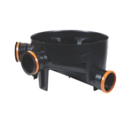 FloPlast Push-Fit 5-Inlet Fixed Inspection Chamber Base 450mm