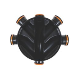 FloPlast Push-Fit 5-Inlet Fixed Inspection Chamber Base 450mm