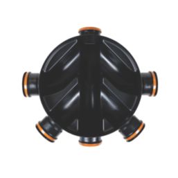 FloPlast Push-Fit 5-Inlet Fixed Inspection Chamber Base 450mm