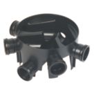 FloPlast Push-Fit 5-Inlet Fixed Inspection Chamber Base 450mm