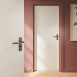 Cooke & Lewis Damgan WC Lever on Backplate Door Handles Pair Antique Brass