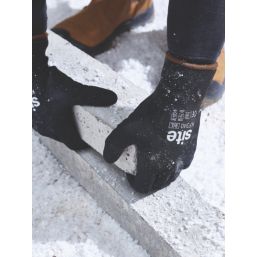 Site  Thermal Winter Work Gloves Black Medium