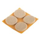 Fix-O-Moll Natural Round Self-Adhesive Parquet Gliders 35mm x 35mm 4 Pack