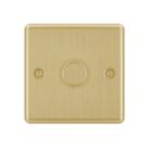 LAP  1-Gang 2-Way LED Dimmer Switch  Satin Brass with Black Inserts