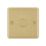 LAP  1-Gang 2-Way LED Dimmer Switch  Satin Brass with Black Inserts