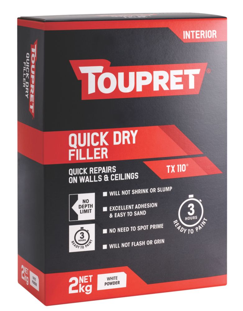 Toupret Quick Dry Filler 2kg Screwfix