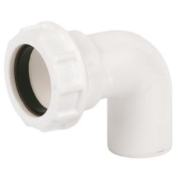 FloPlast WC26 Universal Compression Waste Conversion Bend 90° 32mm