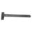 Smith & Locke Black Powder-Coated Straight Gate Hinge Hook & Band 165mm x 612mm x 51.5mm