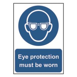 Essentials  "Eye Protection Must Be Worn" Sign 210mm x 148mm