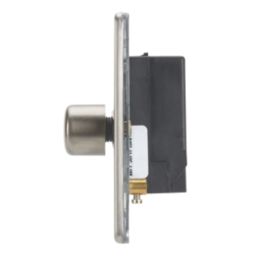 Contactum Lyric 2-Gang 2-Way  Dimmer Switch  Brushed Steel