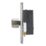 Contactum Lyric 2-Gang 2-Way  Dimmer Switch  Brushed Steel