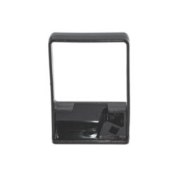 FloPlast  Square Easyfit Pipe Clip Black 65mm 10 Pack