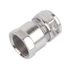 Flomasta  Brass Compression Adapting Female Coupler 15mm x 1/2"