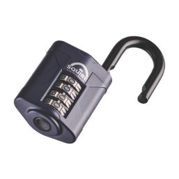 Master Lock Excell Stainless Steel Weatherproof Combination Disc Padlock  Silver 70mm - Screwfix