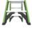 Little Giant Fibreglass 1.14m 4 Step Swingback A Frame Step Ladder