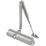 Smith & Locke 83 Series Fire Rated Overhead Door Closer Silver