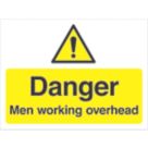 "Danger Men Working Overhead" Sign 300mm x 400mm
