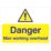 "Danger Men Working Overhead" Sign 300mm x 400mm