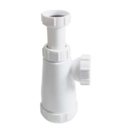 Flomasta  Round Telescopic Bottle Trap White 32mm