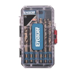 Erbauer  Straight Shank Metal Drill Bits 25 Piece Set