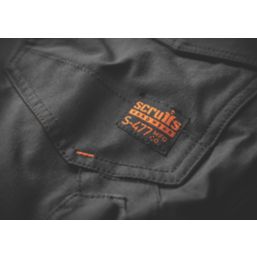 Scruffs Pro Stretch Plus Holster Work Shorts Black 36" W