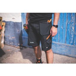 Scruffs Pro Stretch Plus Holster Work Shorts Black 36" W