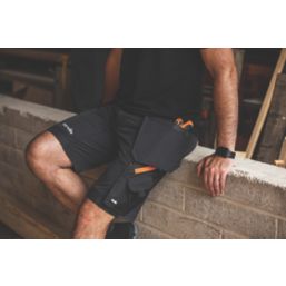 Scruffs Pro Stretch Plus Holster Work Shorts Black 36" W