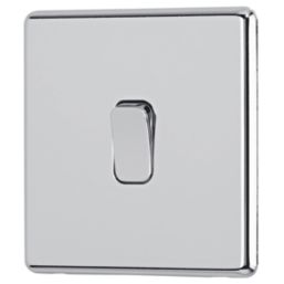 Arlec  10A 1-Gang 2-Way Light Switch  Polished Chrome