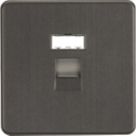 Knightsbridge  1-Gang RJ45 Ethernet Socket Smoked Bronze