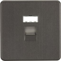 Knightsbridge  1-Gang RJ45 Ethernet Socket Smoked Bronze